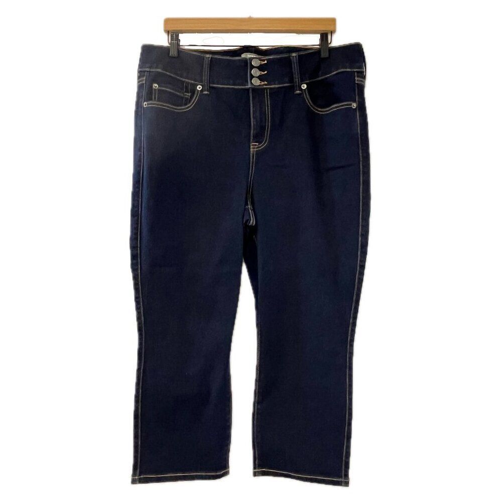 Torrid Dark Blue Cropped Jeggings Jeans - Size 18R